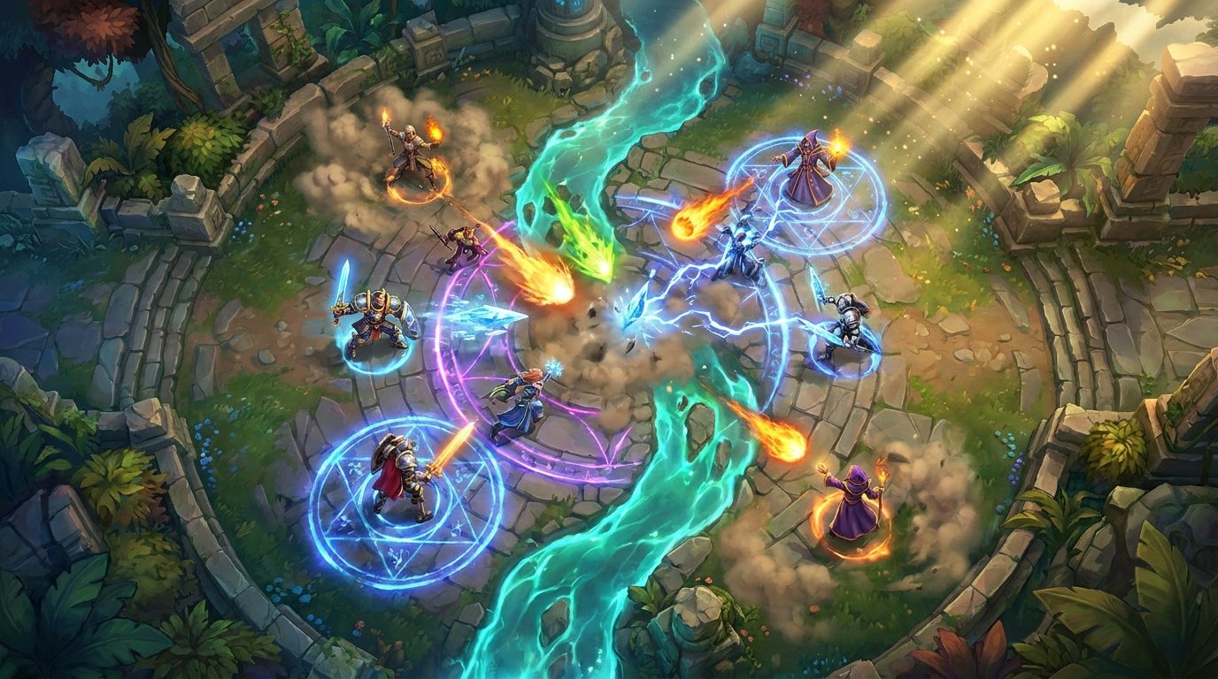 League of Legends arena battle key art